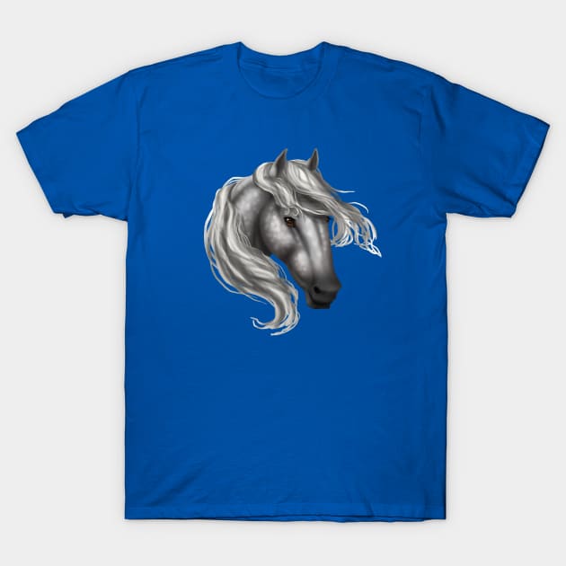 Horse Head - Dapple Brown Eyes T-Shirt by FalconArt